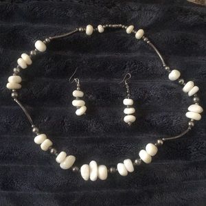 Necklace and earrings casual wear